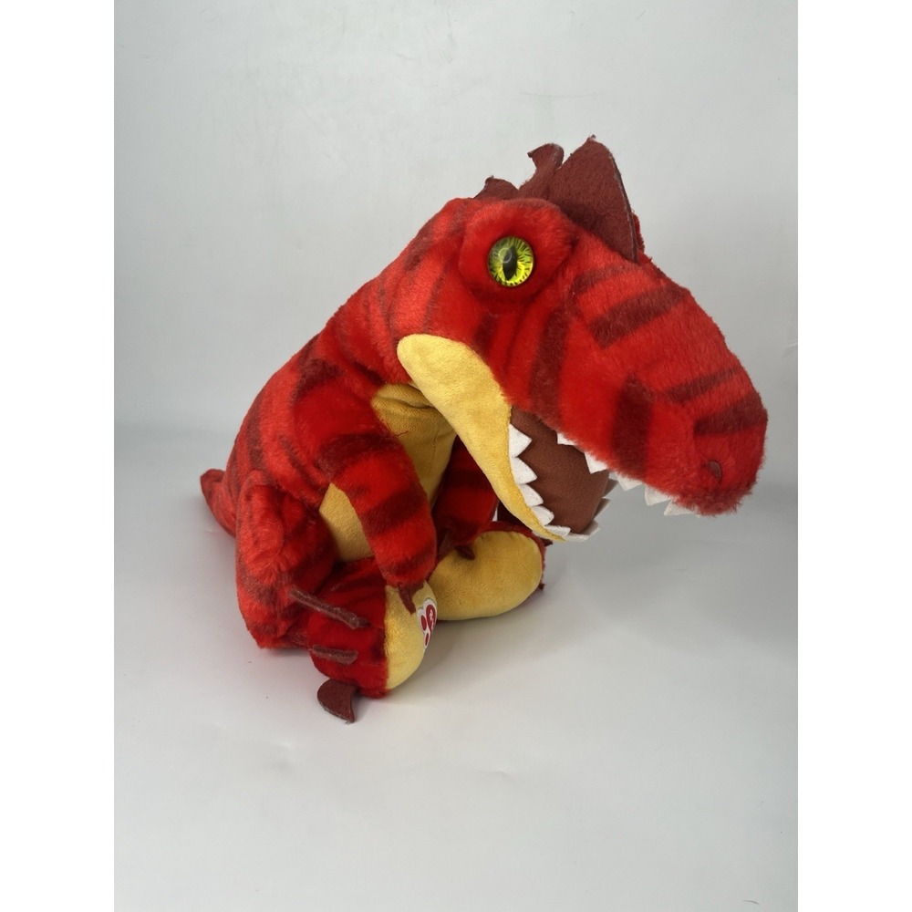 Build A Bear BAB T Rex Dinosaur Raptor Red Plush Toy 18"